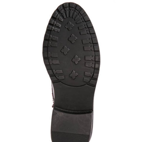 Perfect for Fall&Winter: NEW Burgundy Patent Combat Boots, Sz 7.5 - Picture 5 of 5